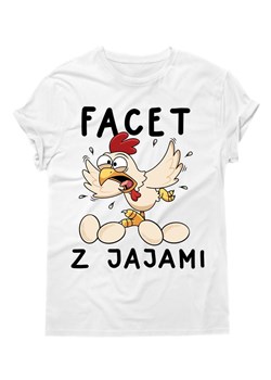 śmieszna koszulka facet z jajami ze sklepu Time For Fashion w kategorii T-shirty męskie - zdjęcie 175636234