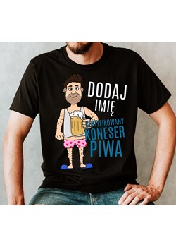 koszulka z piwem na prezent - certyfikowany koneser piwa dodaj imię ze sklepu Time For Fashion w kategorii T-shirty męskie - zdjęcie 175636240