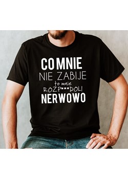 śmieszna koszulka co mnie nie zabije ze sklepu Time For Fashion w kategorii T-shirty męskie - zdjęcie 175636361