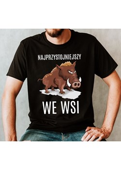 Koszulka najprzystojniejszy we wsi - męska koszulka dla chłopaka ze sklepu Time For Fashion w kategorii T-shirty męskie - zdjęcie 175636371