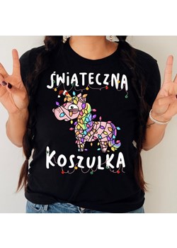 świąteczna koszulka na święta prezent ze sklepu Time For Fashion w kategorii Bluzki damskie - zdjęcie 175636480