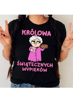 koszulka dla babci na święta - królowa świątecznych wypieków ze sklepu Time For Fashion w kategorii Bluzki damskie - zdjęcie 175636533