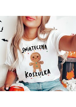 damska świąteczna koszulka na na prezent ze sklepu Time For Fashion w kategorii Bluzki damskie - zdjęcie 175636542