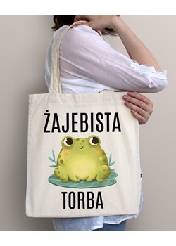 ŻAJEBISTA TORBA NA ZAKUPY ze sklepu Time For Fashion w kategorii Torby materiałowe - zdjęcie 175636574