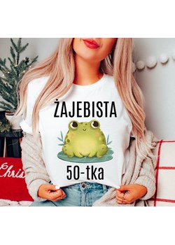 KOSZULKA ŻAJEBISTA 50 tka na pięćdziesiątkę dla koleżanki ze sklepu Time For Fashion w kategorii Bluzki damskie - zdjęcie 175636583