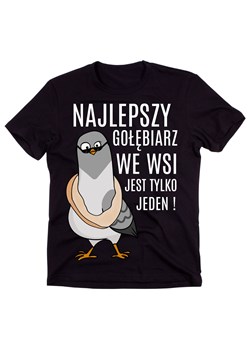 KOSZULKA NAJLEPSZY GOŁĘBIARZ WE WSI DLA GOŁĘBIARZA ze sklepu Time For Fashion w kategorii T-shirty męskie - zdjęcie 175636710