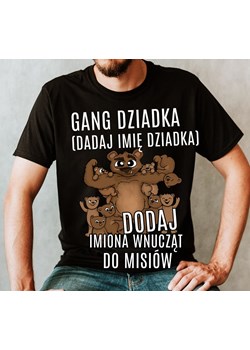 koszulka dla dziadka gang dziadka z 8 wnuczkami - dodaj imiona 8 wnuczków ze sklepu Time For Fashion w kategorii T-shirty męskie - zdjęcie 175636850