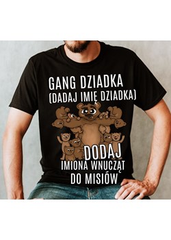 koszulka dla dziadka gang dziadka z 9 wnuczkami - dodaj imiona 9 wnuczków ze sklepu Time For Fashion w kategorii T-shirty męskie - zdjęcie 175636851