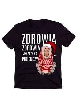 koszulka z nosaczem na święta zdrowia zdrowia i jeszcze raz piniendzy ze sklepu Time For Fashion w kategorii T-shirty męskie - zdjęcie 175636900