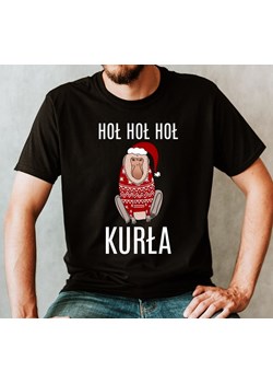 koszulka z nosaczem na święta - hoł hoł hoł kurła ze sklepu Time For Fashion w kategorii T-shirty męskie - zdjęcie 175636993