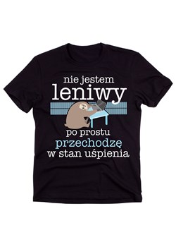 koszulka męska nie jestem leniwy ze sklepu Time For Fashion w kategorii T-shirty męskie - zdjęcie 175637034