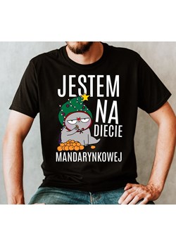 śmieszna męska koszulka JESTEM NA DIECIE MANDARYNKOWEJ ze sklepu Time For Fashion w kategorii T-shirty męskie - zdjęcie 175637040