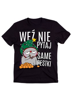 śmieszna męska koszulka WEŹ NIE PYTAJ SAME PESTKI ze sklepu Time For Fashion w kategorii T-shirty męskie - zdjęcie 175637042