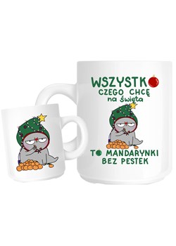 kubek na święta ze śmiesznym nadrukiem KUBEK wszystko czego chcę ze sklepu Time For Fashion w kategorii Kubki - zdjęcie 175637051
