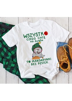 fajna koszulka męska na święta - z motywem mandarynki ze sklepu Time For Fashion w kategorii T-shirty męskie - zdjęcie 175637074