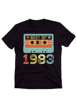 męska koszulka 40 urodziny best of 1983 ze sklepu Time For Fashion w kategorii T-shirty męskie - zdjęcie 175637263