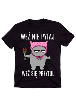 koszulka na walentynki weź nie pytaj weź się przytul ze sklepu Time For Fashion w kategorii T-shirty męskie - zdjęcie 175637274