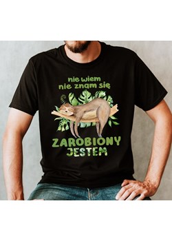 Koszulka męska nie wiem nie znam się zarobiony jestem ze sklepu Time For Fashion w kategorii T-shirty męskie - zdjęcie 175637384