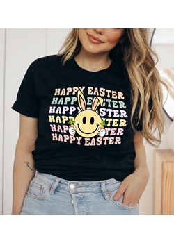 koszulka happy na wielkanoc happy easter ze sklepu Time For Fashion w kategorii Bluzki damskie - zdjęcie 175637560