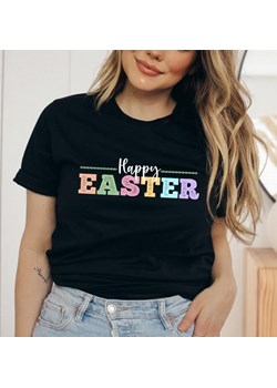 damska koszulka happy easter na wielkanoc ze sklepu Time For Fashion w kategorii Bluzki damskie - zdjęcie 175637582