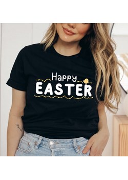 damska koszulka happy easter na wielkanoc ze sklepu Time For Fashion w kategorii Bluzki damskie - zdjęcie 175637583