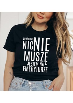 koszulka dla emerytki ze sklepu Time For Fashion w kategorii Bluzki damskie - zdjęcie 175637620