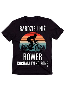 męska koszulka DLA ROWERZYSTY OD ŻONY ze sklepu Time For Fashion w kategorii T-shirty męskie - zdjęcie 175637693