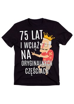męska koszulka na 75 urodziny ze sklepu Time For Fashion w kategorii T-shirty męskie - zdjęcie 175637993