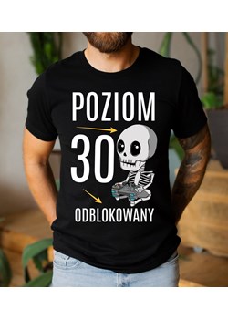 męska koszulka NA 30 URODZINY - POZIOM 30 ODBLOKOWANY ze sklepu Time For Fashion w kategorii T-shirty męskie - zdjęcie 175638080