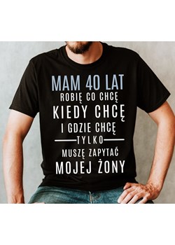 Śmieszna koszulka 40 urodziny - mam 40 lat ze sklepu Time For Fashion w kategorii T-shirty męskie - zdjęcie 175638231