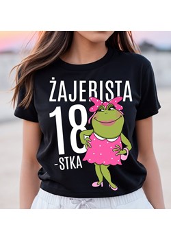 koszulka na 18 urodziny DLA KOBIETY - ŻAJEBISTA 18 ze sklepu Time For Fashion w kategorii Bluzki damskie - zdjęcie 175638330