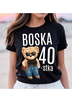 koszulka na 40 urodziny boska 40-stka ze sklepu Time For Fashion w kategorii Bluzki damskie - zdjęcie 175638341