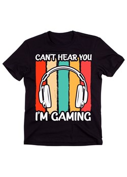 męska czarna koszulka z nadrukiem DLA GRACZA 15 ze sklepu Time For Fashion w kategorii T-shirty męskie - zdjęcie 175638393
