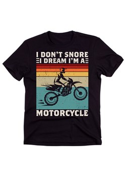 męska czarna koszulka z motocrosem koszulka z motorem ze sklepu Time For Fashion w kategorii T-shirty męskie - zdjęcie 175638414