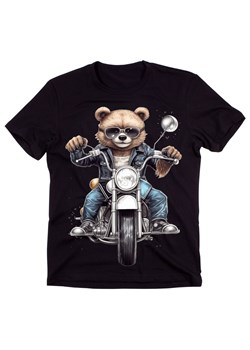 KOSZULKA DLA MOTOCYKLISTY Z MISIEM ze sklepu Time For Fashion w kategorii T-shirty męskie - zdjęcie 175638424