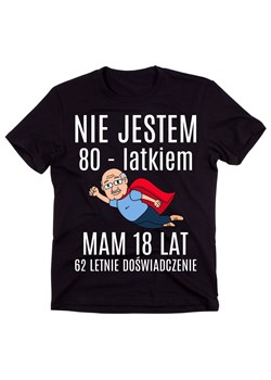 Koszulka NA 80 urodziny NIE JESTEM 80 LATKIEM ze sklepu Time For Fashion w kategorii T-shirty męskie - zdjęcie 175638531