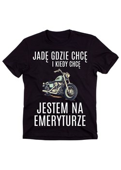 Koszulka dla emeryta motocyklisty - koszulka dla emeryta z motorem ze sklepu Time For Fashion w kategorii T-shirty męskie - zdjęcie 175638551