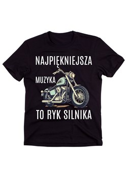 Koszulka DLA MOTOCYKLISTY NAJPIĘKNIEJSZA MUZYKA TO RYK SILNIKA ze sklepu Time For Fashion w kategorii T-shirty męskie - zdjęcie 175638554