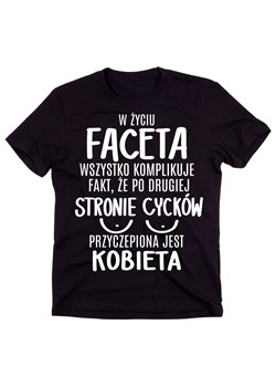 ŚMIESZNA KOSZULKA MĘSKA Z NAPISEM ze sklepu Time For Fashion w kategorii T-shirty męskie - zdjęcie 175638563