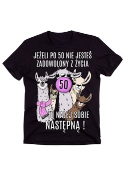 KOSZULKA NA 50 JEŚLI PO 50 NIE JESTEŚ ZADOWOLONY Z ŻYCIA ze sklepu Time For Fashion w kategorii T-shirty męskie - zdjęcie 175638571