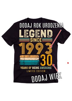 koszulka URODZINOWA MĘSKA - DODAJ ROK URODZENIA ze sklepu Time For Fashion w kategorii T-shirty męskie - zdjęcie 175638863