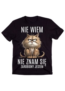 KOSZULKA MĘSKA NIE WIEM NIE ZNAM SIĘ ZAROBIONY JESTEM ze sklepu Time For Fashion w kategorii T-shirty męskie - zdjęcie 175638874