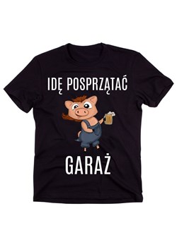 KOSZULKA DLA MĘŻA NA PREZENT IDĘ POSPRZĄTAĆ GARAŻ ze sklepu Time For Fashion w kategorii T-shirty męskie - zdjęcie 175638883