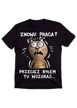 ŚMIESZNA KOSZULKA ZNOWU PRACA PRZECIEŻ BYŁEM TU WCZORAJ ze sklepu Time For Fashion w kategorii T-shirty męskie - zdjęcie 175638884