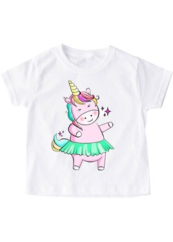 dziecięca koszulka dla dziewczynki Z UNICORNEM PONY4 ze sklepu Time For Fashion w kategorii Bluzki dziewczęce - zdjęcie 175638991