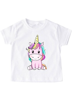 dziecięca koszulka dla dziewczynki Z UNICORNEM PONY7 ze sklepu Time For Fashion w kategorii Bluzki dziewczęce - zdjęcie 175638994