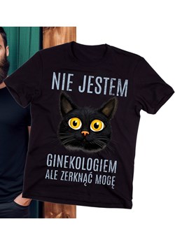 ŚMIESZNA KOSZULKA DLA CHŁOPAKA NIE JESTEM GINEKOLOGIEM ALE ZERKNĄĆ MOGĘ ze sklepu Time For Fashion w kategorii T-shirty męskie - zdjęcie 175639083