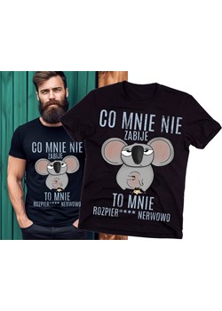 śmieszna męska koszulka co mnie nie zabije ze sklepu Time For Fashion w kategorii T-shirty męskie - zdjęcie 175639084