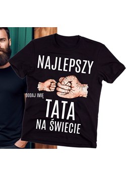 Koszulka dla taty na święta pod choinkę - z imieniem 1 dziecka ze sklepu Time For Fashion w kategorii T-shirty męskie - zdjęcie 175639422