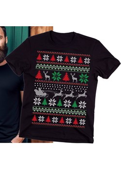 Śmieszna męska koszulka na mikołajki santa96 ze sklepu Time For Fashion w kategorii T-shirty męskie - zdjęcie 175639433